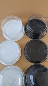 SET 50 HỘP BÁNH KEM H25 - Đủ loại - Cao Thấp Mô - Đế đen trắng