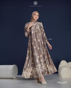 FANEEZA DRESS || GAMIS KONDANGAN MEWAH MOTIF TERBARU NADHEERA LUXURY