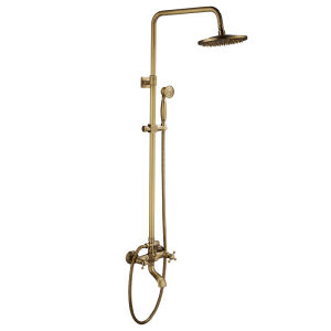 JUNSHEN | Vintage Antique Copper Easy-Install Shower Faucet Set