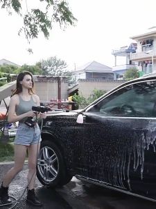 Car wash gun household lithium battery wireless charging multi function high pressure water gun portable car wash tool high power