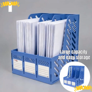 3 Vertical Compartments File Folder Organizer Magazine File Holder Desk Organizer For Office School