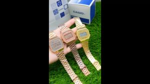 นาฬิกาข้อมือ ระบบ Digital งานแฟชั่น ขนาดกลาง สายปรับเลื่อนได้ ไม่ต้องตัดสาย แถมฟรี กล่อง+ถุงกระดาษ