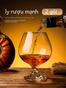 Phong Cách Châu Âu Thủy Tinh Whisky Bộ Cốc Kích Thước Nhỏ Màu Nguyên Chất Ly Rượu Sử Dụng Tại Nhà Chân Cao Ly Rượu Vang Đỏ
