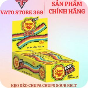 Kẹo dẻo vị chua CHUPA CHUPS hương trái cây hỗn hợp sour belt thanh 7g