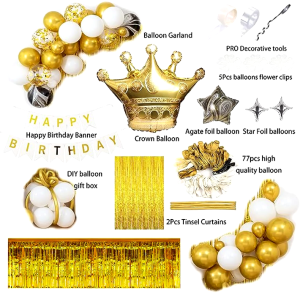 Happy Birthday Paper Bag / Party Balloon Decoration Set (Refer to picture for composite)