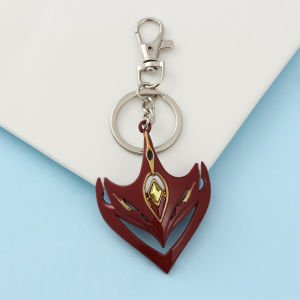 Game Genshin Impact Tartaglia Yasha Xiao Mask Keychain Fashion Witchs Heart Keyrings Cosplay Gifts
