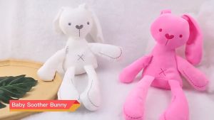 Kissbaby Baby accompany sleeping plush pacifying doll Soft Snuggle Bunny Plush Bear Stuff toy - Baby sleeping doll rabbit