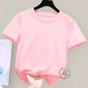 Kaos polos anak perempuan dan laki-laki usia 2-12 tahun bahan katun 24s adem dan nyaman dipakai