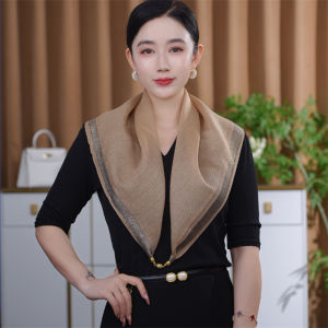 Khăn Choàng Tam Giác Thời Trang Phong Cách Hàn Quốc Mới Có Khóa Từ Dây Thừng Vàng Đa Năng Phù Hợp Với Mọi Trang Phục Khăn Choàng Mùa Thu