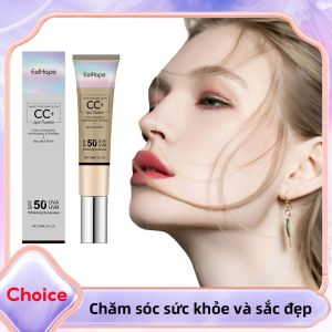 Kem Che Khuyết Điểm Chỉnh Màu CC Cream SPF50+ Kem Che Khuyết Điểm Che Phủ Toàn Diện Kem Nền Nhẹ Dưỡng Ẩm Kem Lót Trang Điểm Chống Thấm Nước Cho Mọi Loại Da 30ml