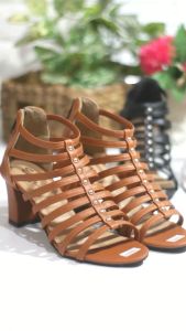 EMYE- Sepatu Sandal High Heels Gladiator 7cm Wanita BNP02 / Sepatu Hak Tahu Wanita / Sepatu High Heels Pesta Wanita Terbaru 2021 / Sepatu Hils Wanita Murah