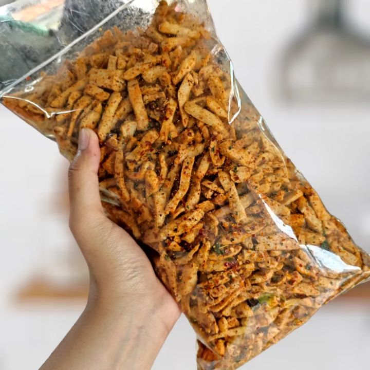 Basreng Viral Pedas Daun Jeruk 1kg Basreng Original Daun Jeruk Basreng 1Kg 