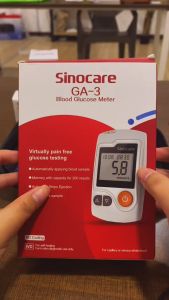 Sinocare Blood Glucose Meter Glucometer GA3 MDA Approved Diabetes Sugar Glucose Monitoring