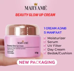 Maryame Beauty Glow Up cream Krim Siang Pencerah penghilang Flek  Hitam Skincare perawatan wajah bpom