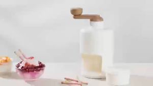 Hand shaved ice ice crusher ice cream machine