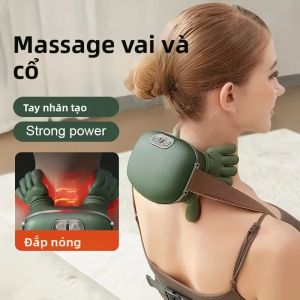 Máy Massage Cổ Điện 2025 Massage Mô Sâu Vai & Cổ Mô Phỏng Người Thật Để Thư Giãn Và Giảm Stress