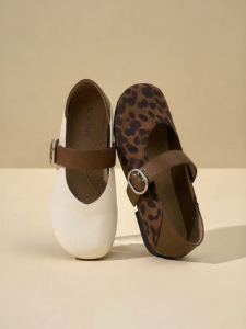 Josiny | French Leopard Print Vintage Flat Shoes