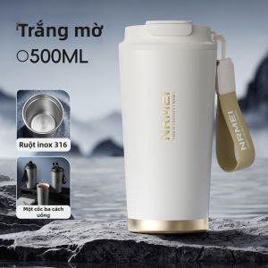 nRMEi | Ly Du Lịch Kinh Doanh Dung Lượng Lớn Thẩm Mỹ Có Lõi Gốm Cách Nhiệt 500ml