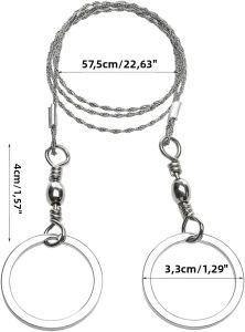 3 CÁI Cưa Cáp Bằng Thép Không Gỉ 32.28 Cưa Dây Sinh Tồn Để Cắt Kim Loại PVC Khẩn Cấp Cắm Trại Đi Bộ Đường Dài Săn Bắn Sử Dụng Tại Nhà