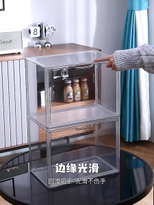 HOVELSHOP Box Akrilik Tempat Display Jualan Gorengan Tempura Sosis Nugget Roti Donat Serbaguna