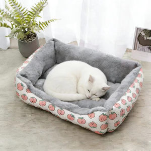 Pink Cute Pet Bed Simple and Soft Pet Nest Warm and Stylish Sleeping Bag for Large and Medium Dogs Cat Bed