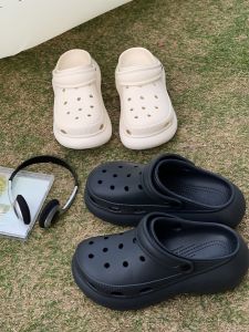 รองเท้าแตะแบบสวมสำหรับผู้หญิง ทรงส้นหนา สวมใส่สบาย ระบายอากาศได้ดี รองเท้าแตะชายหาดแบบลำลอง รองเท้าแตะกลางแจ้ง รองเท้าแตะแบบสวม EVA