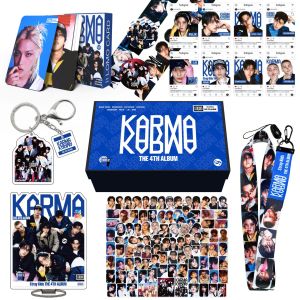 NWE SKZOO Gift Box Regular Album KARMA Periphery Han Zhi Cheng Brand Sticker Small Card Hanging Rope Set Gift