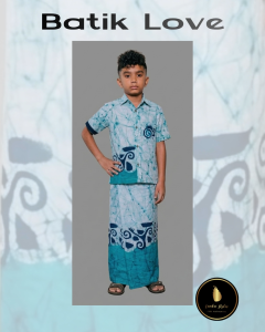 Traditional Batik Sarong & Shirt Kit for kids 011 | Lanka Styles