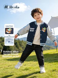 HUANMILE | Children Boys Girls Baseball Jacket Spring Autumn