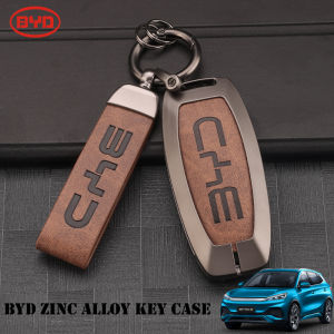 กล่องกุญแจรีโมทรถยนต์โลหะผสมสังกะสีสำหรับ BYD seal atto3 เคสกุญแจbyd ATTO3 พวงกุญแจ byd m6 sealion6 พวงกุญแจเท่ๆ seal ฝาครอบกุญแจbyd sealion7
