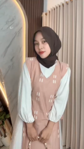 Delova Wardrobe - LONG VEST BATIK Premium Modern Rompi Outer Panjang Atasan Wanita Muslimah Bahan Oxford Tebal Halus Bisa Cod Merah Baju Kondangan Tunik Lebaran Tunik Sleeveless Sleeve BungaTenun tenun etnik tenun Cardigan Milo Warna Mocca Navy