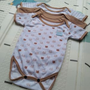 Seri coklat / isi 3pcs jumpersuit bayi / 0-8 bulan / kualitas premium / perlengkapan bayi