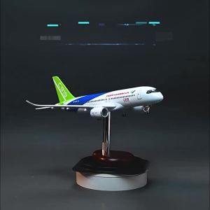 Simulation Alloy Model Plane With LED Lights And Moving Wheels 47cm