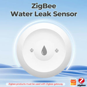 Water Leak Sensor ZigBee Tuya Leak Detector Smart Home Flood Water Leakage Detector Alarm Overflow Security Need Zigbee Gateway
