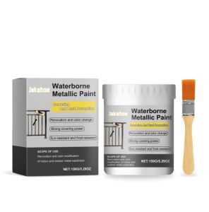 YEGBONG Water-based metal paint anti-rust paint railing iron paint wrought iron wood paint black white anti-corrosion Metal Rust Remover Paint Anti-Rust Primer Iron Gate Railings Rustproofing Anti-Corrosion Renovation Anti Rust Coating