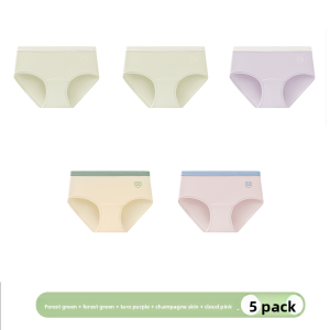 MiiOW | Pure Cotton Ladies Underwear Thin Triangle Crotch Antibacterial Seamless Large Size Comfortable Briefs Cat Person Official New 2025