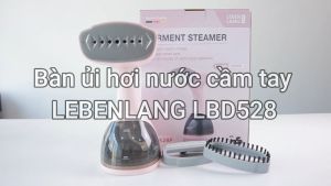 Bàn ủi hơi nước cầm tay LEBENLANG LBD528 công suất 1500W-300ml kèm 2 đầu chải - hàng chính hãng