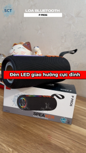 Loa Bluetooth P Pro6 Kết Nối Không Dây – Chống Nước Bass Mạnh Âm Thanh Sống Động - Pin Khỏe  Hỗ Trợ Cổng AUX  USB  Thẻ Nhớ