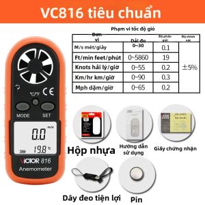 CHUANGYI | Anemometer Cầm Tay Đo Tốc Độ Gió & Nhiệt Độ Chính Xác Cao