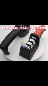Penajam Pisau 3 Tahap Asahan Sharpener / Alat Pengasah Pisau Gunting