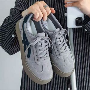 Comfortable Low-Top Mens Deqin Shoes Fashionable Versatile Wear-Resistant Rubber Outsole EVA Insole Sporty Casual Style