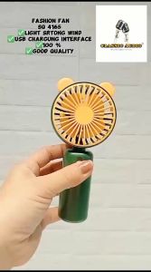 NEW CLASSIC AUDIO FASHION FAN SQ 4165 Portable Mini Fan Rechargeable Electric Fan 4 Wind Speeds Strong And Silent Wind ASSORTED (ORIGINAL)