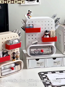 Kotak Pensil  Meja Laci Mini Kotak Alat Tulis Desktop Organizer Storage  Tempat Alat Tulis Penyimpanan Alat Tulis Organizer stationery SUPHOMY