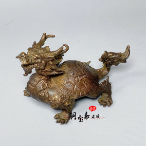 Đồng Mạ Vàng Rồng Rùa Trang Trí Trung Quốc Phong Thủy Tiền Đầu Rùa Nhà Phụ Kiện Trang Trí Sự Giàu Có Thu Hút