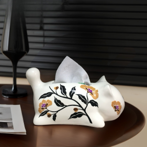 Hộp Đựng Khăn Giấy Bằng Gốm Sứ Mỹ Cho Phòng Khách Bàn Trà Bàn Ăn Hộp Đựng Khăn Giấy Sang Trọng Cao Cấp Cảm Giác Sang Trọng