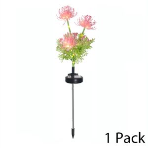 Solar Flower Lights Outdoor Lawn Light Solar LED For Garden Patio Camping Terrace Yard Landscape Decoration Lamps