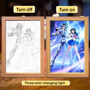 Sailor Moon character cartoon LED lights Jupiter Makoto Venus Minako and Usagi Tsukino bedroom and study decoration items