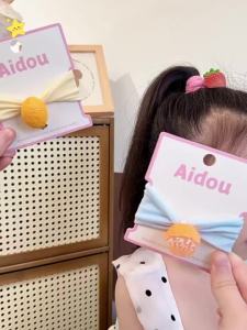 Fruit Patterned Gentle Elastic Kids Hair Tie