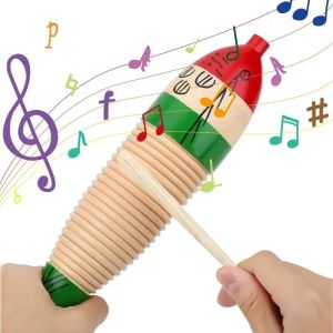 Wooden Fish Toy Game Orff Percussion Musical Instrument Toddler Music Learning Childrens Christmas Gifts Baby Educational Toys