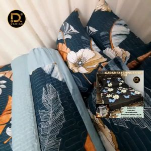 Cadar Patchwork 7 in 1 Bedding Set (100% Cotton) ADA SELIMUT - High Quality, 1200 Thread Count, Premium, Beautiful and Comfortable